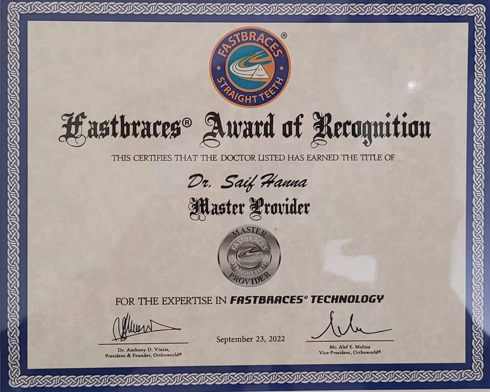 Fastbraces certificate